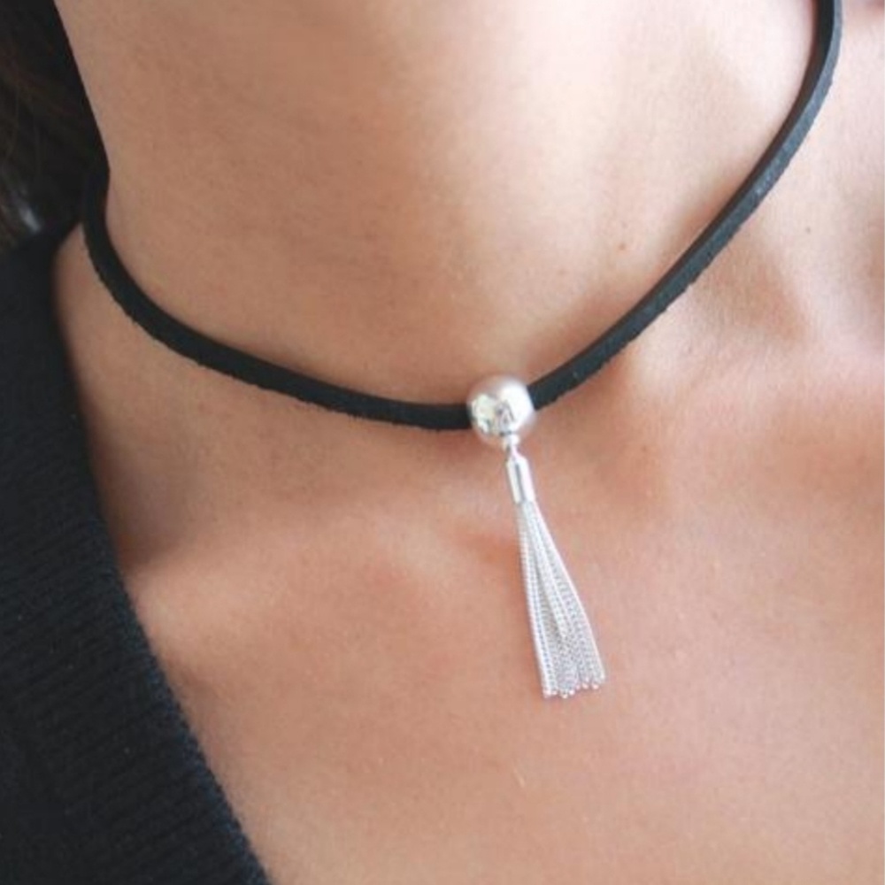 Lizzy James Midnight Sterling Choker